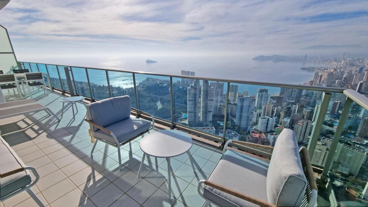 Skyline 41 Gran Lujo, Terraza Grande Y Vistas Al Mar - Planta 41 Apartment เบนิดอร์ม ภายนอก รูปภาพ