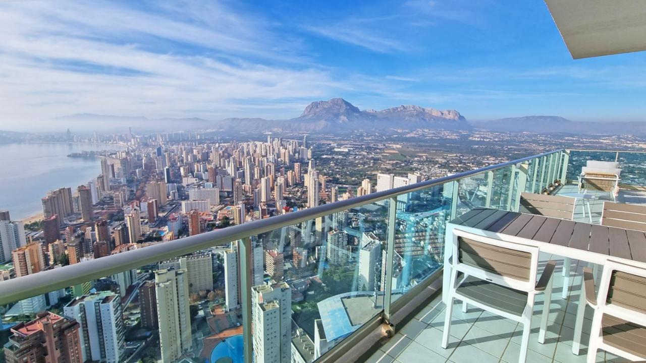 Skyline 41 Gran Lujo, Terraza Grande Y Vistas Al Mar - Planta 41 Apartment เบนิดอร์ม ภายนอก รูปภาพ